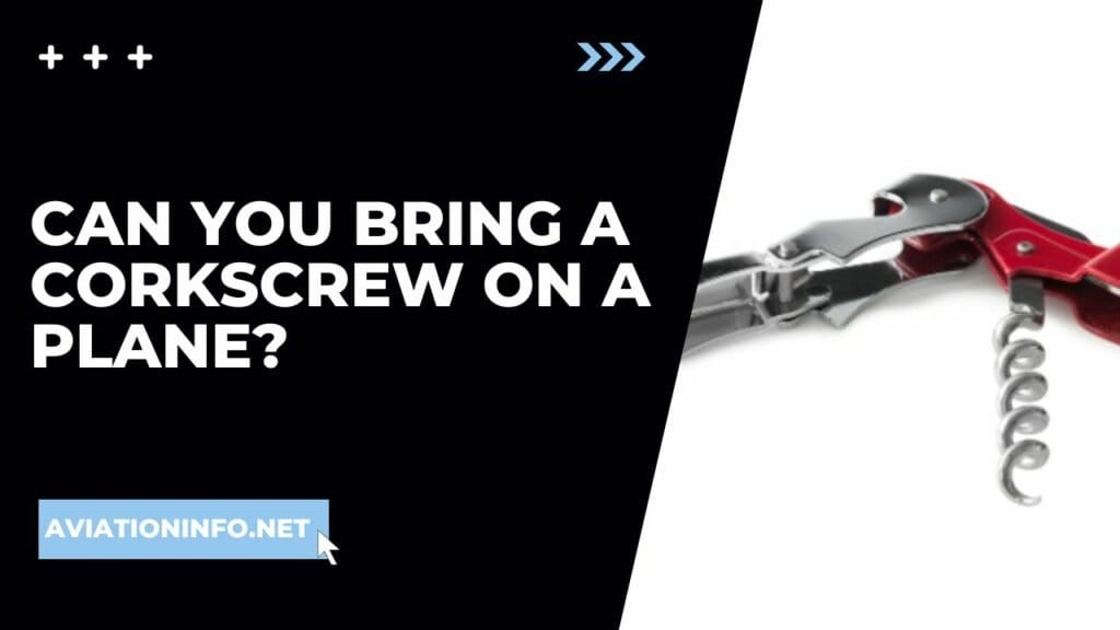 Can You Bring A Corkscrew On A Plane Aviation Info