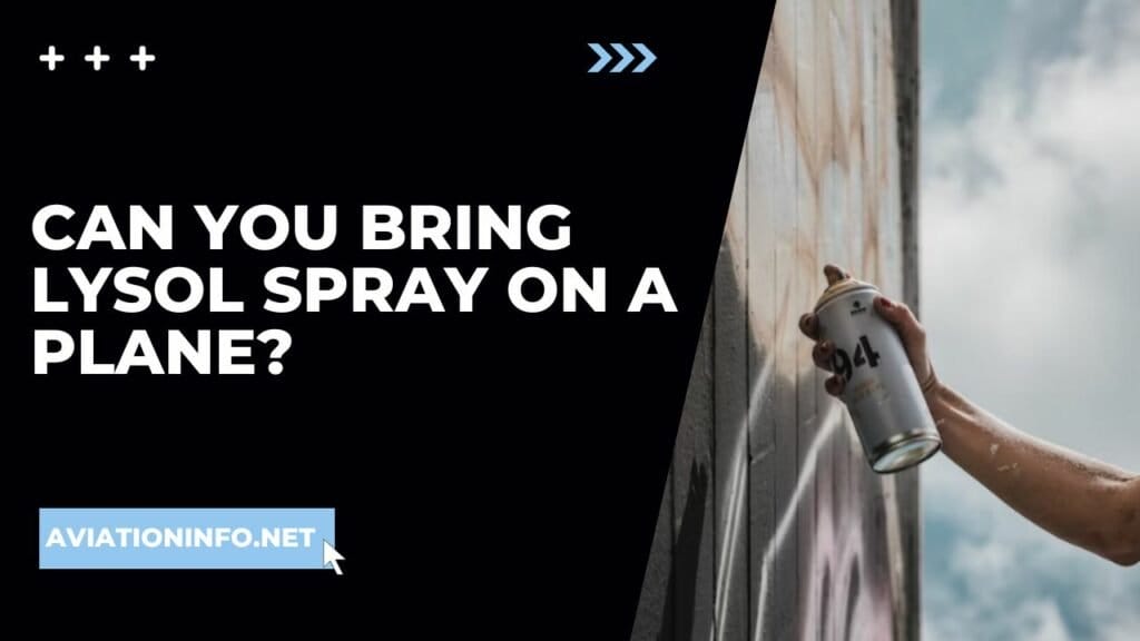 Can You Bring Lysol Spray On A Plane? Avoiding Issues 101 [in 2024