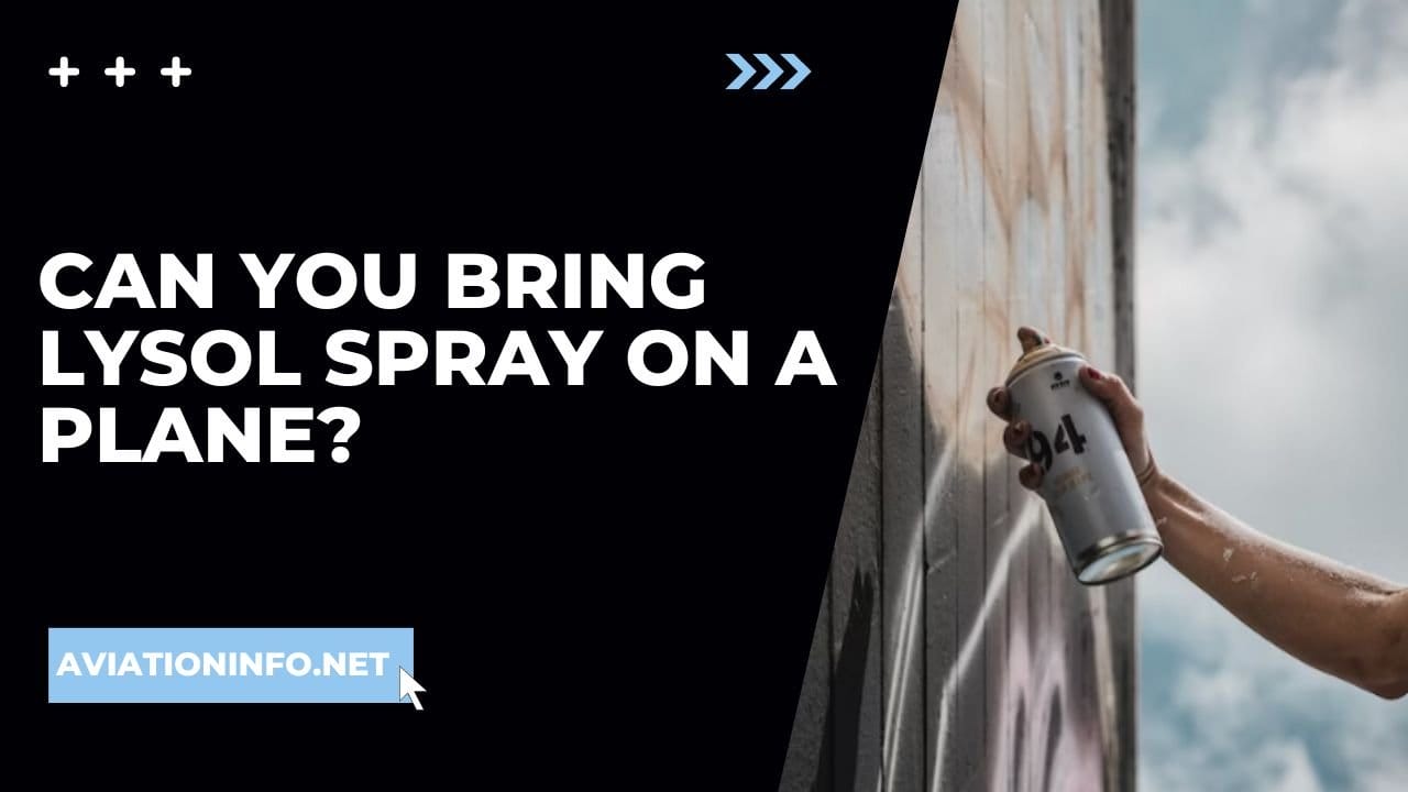 Can You Bring Lysol Spray On A Plane? Avoiding Issues 101 [in 2024